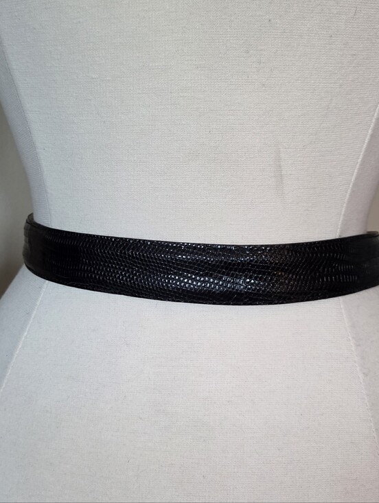 Saks Fifth Avenue Lizard Leather Belt main image 5
